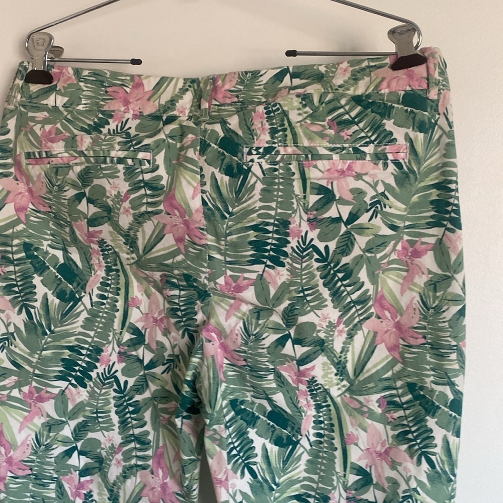 OLD NAVY - PIXIE, tropical print long cotton pants SIZE 12 - Picture 7 of 16
